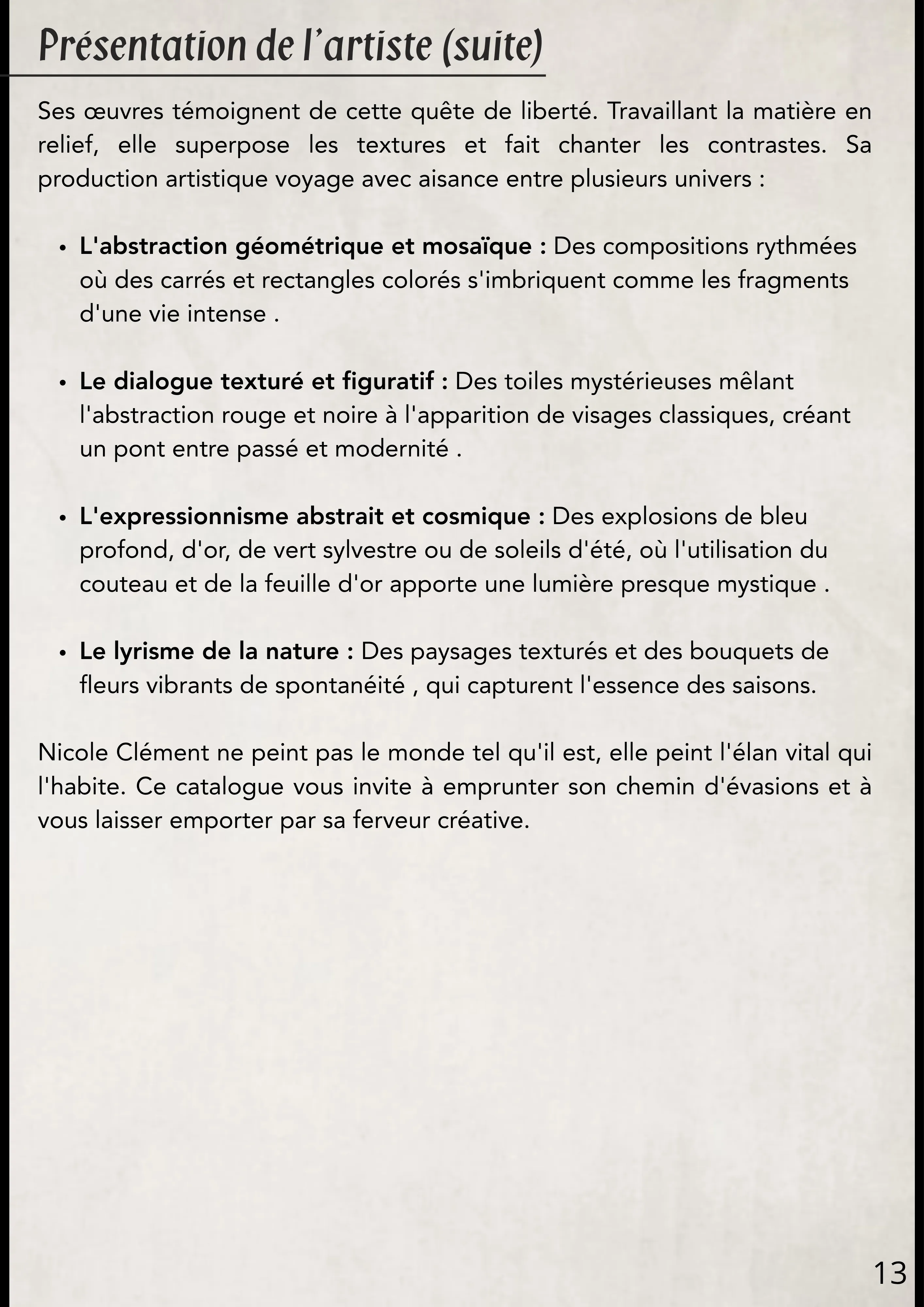Nicole Clément Suite