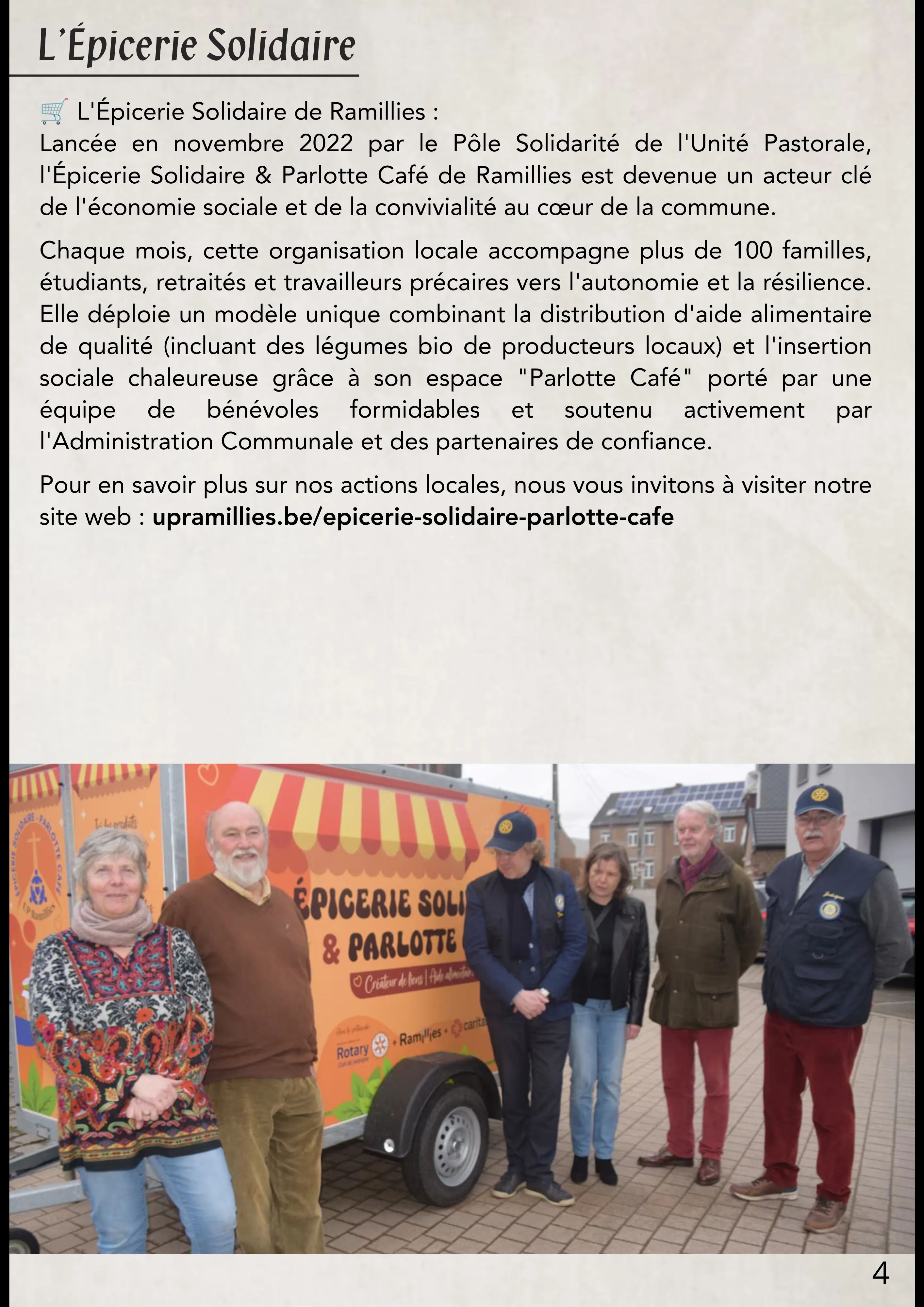 L'histoire de l'épicerie solidaire de Ramillies