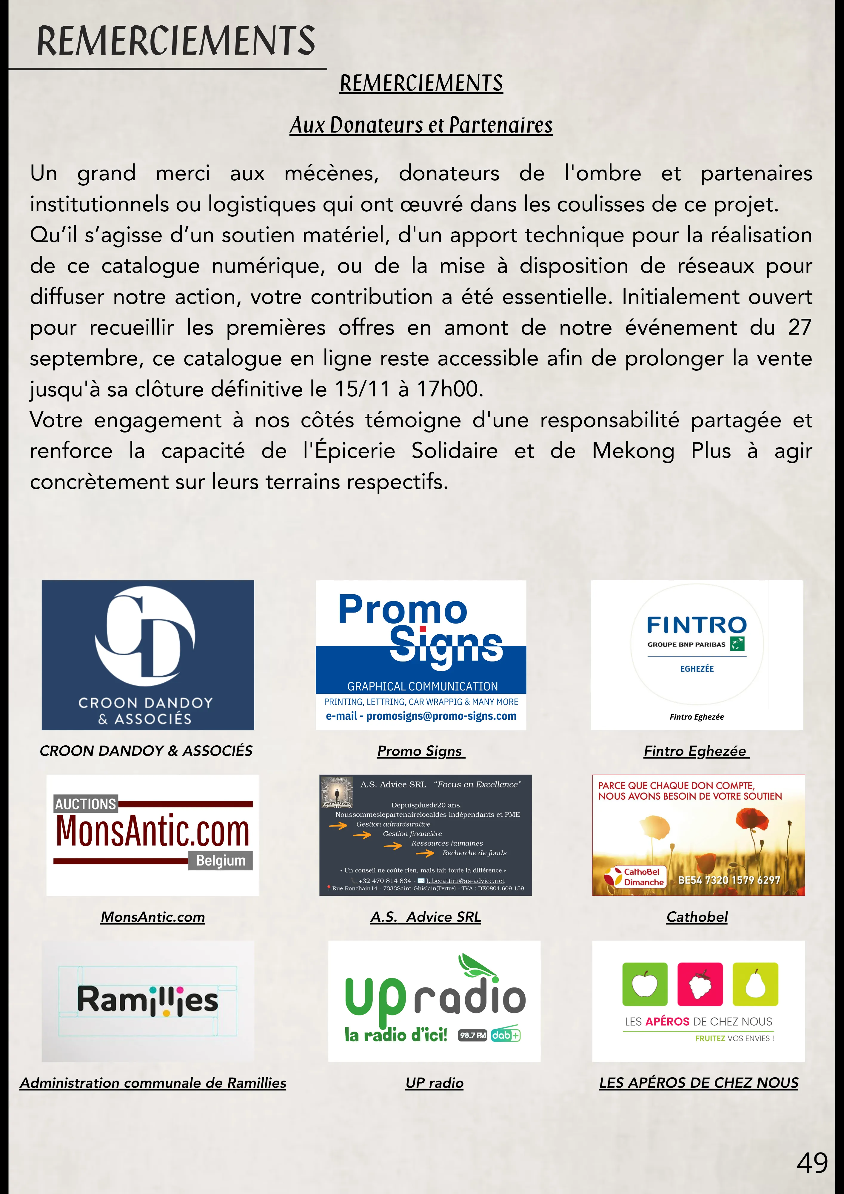 Conditions Générales de Vente G